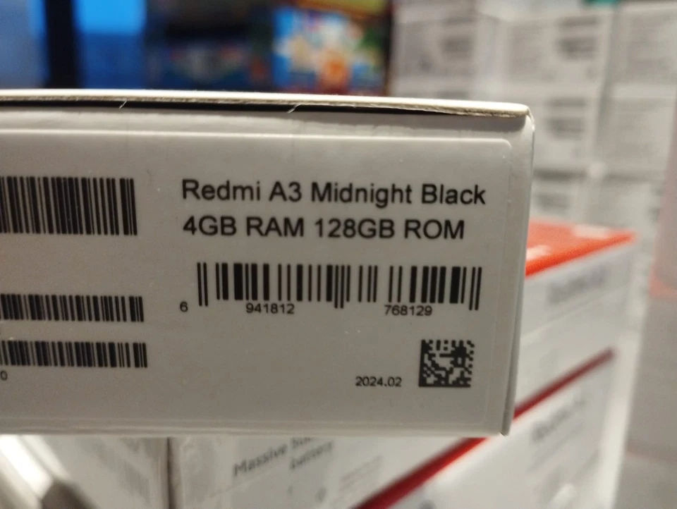 Xiaomi Redmi A3 4GB RAM 128GB MEMORIA 6.71" Dual Sim Android 14 4G NERO NEW - Immagine 4 di 4
