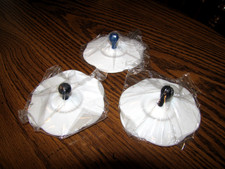 3 Flat Rubber with Handle Shower Drain Plug Stopper for Tub Sink Universal Fit