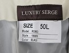 Santorelli NEW Black Luxury Serge Romeo Wool Dress Pants Size 50L Unfinished Hem — photo 5