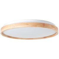 Brilliant Alson LED CCT Decken Leuchte Modern 48Cm Holz Mit Fenbedienung Dimmbar