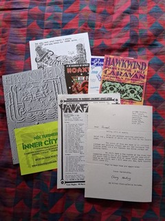 Hawkwind flyers memorabilia etc (lot of 8) mostly Like New