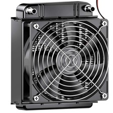 Water Cooling Radiator, 8 Pipe Aluminum Heat Exchanger Radiator with Fan for PC
