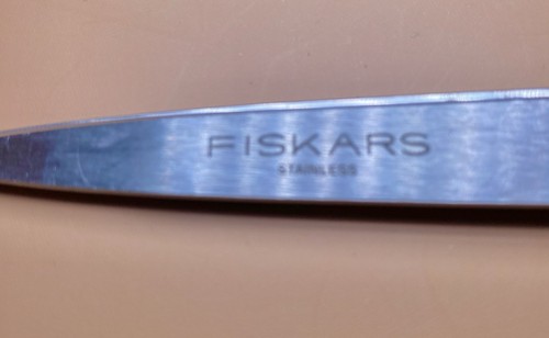 Fiskars 5 Inch Pointed-Tip Orange Handle Scissors - Picture 3 of 3
