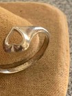 Vintage Sterling Silver Open Heart Promise Ring Size 8-1/2 — photo 4