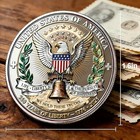 USA 250th Anniversary Coin 1776-2026 America 250 3D Patriotic Commemorative