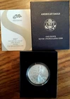 2007-W 1 oz Uncirculated, Burnished Silver American Eagle (w/Box & C0A)