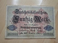 Darlehenskassenschein Berlin 1914 German Empire Ww1