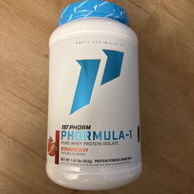 1st Phorm Phormula-1 Pure Whey Protein STRAWBERRY 1.81 LB