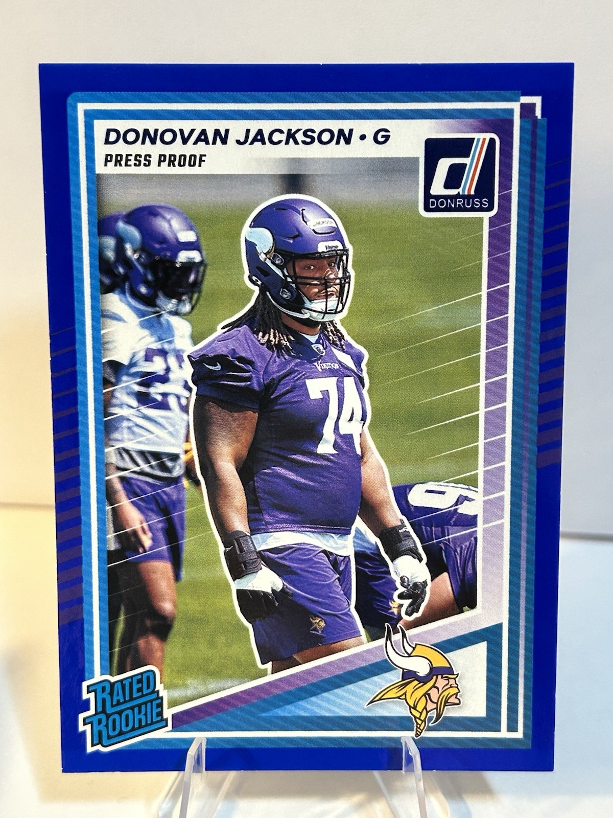 2025 Panini Donruss Football - Donovan Jackson Rated Rookie Blue Press Proof