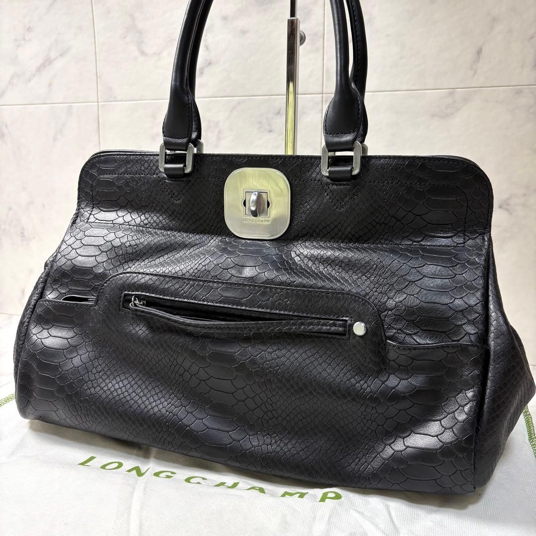 Excellent Condition LONGCHAMP Gabby Python Emboss… - image 1