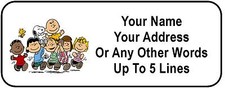30 Peanuts Gang Personalized Address Labels