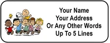 30 Peanuts Gang Personalized Address Labels
