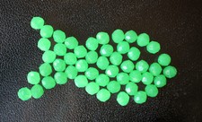 Glow Round Beads 50pcs 12mm -1/2" Round Deep Drop Rigs Fishing Beads - Green