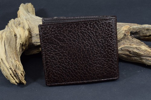 CARTERA BILLETERA HOMBRE MARRON HECHO A MANO GENUINA PIEL CUERO CARABU ROMA 46 - Bild 4 von 13