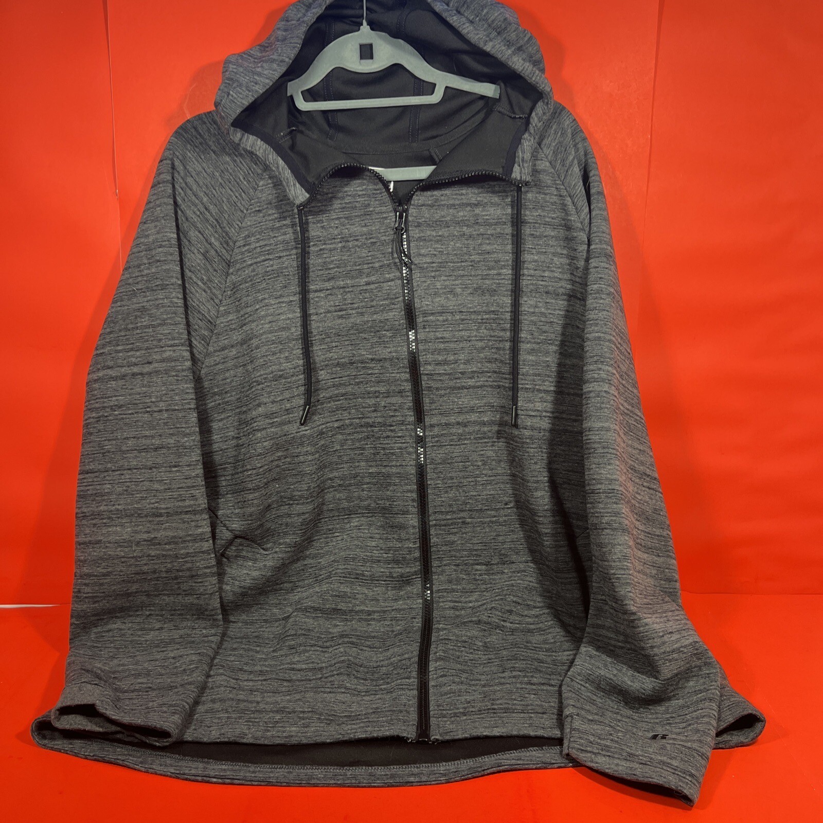 Russell Athletic Mens Full Zip Fusion Knit Hoodie Sweatshirt Size XL 46