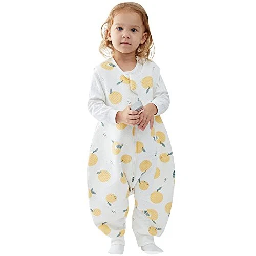Unisex Baby Sleep Sack with Feet All Seasons 1.0 TOG Sleeveless