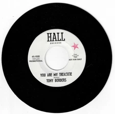 NORTHERN SOUL 45 RPM - TONY BORDERS -HALL RECORDS (PROMO)