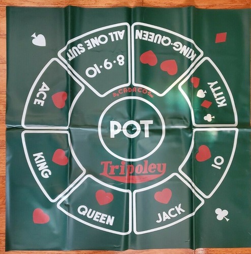 Alfombra de póquer y fichas Tripoley Crown Edition n.o 225 Michigan Rummy Hearts - Imagen 2 de 4