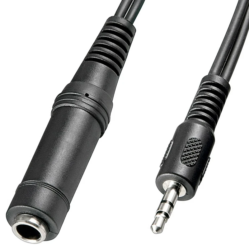 Adapterkabel 3.5 mm Klinkenstecker auf 6.3 mm Buchse Klinke 3,5 auf 6,35 Stereo - Bild 2 von 3