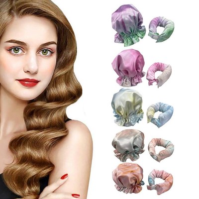 Zero Heat Satin Hair Rollers Curls Bun Bons Piece Heatless Set