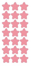 1-1/4" Pink Star Stickers Wedding Envelope Seals School Arts Crafts