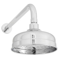 Welfenstein Nostalgie Regendusche Messing Zulaufarm Retro Kopfbrause 9E-HN062
