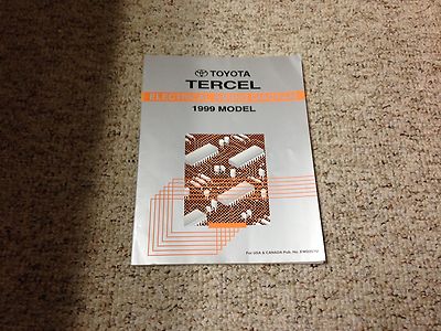 1999 Toyota Tercel Electrical Wiring Diagram Manual CE ... 1993 toyota paseo stereo wiring diagram 