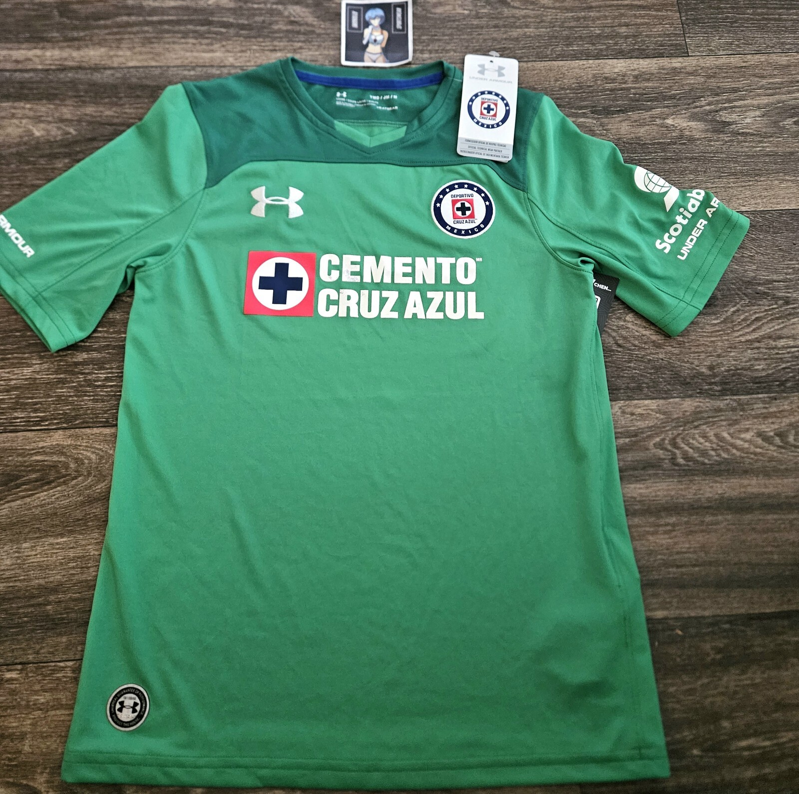 NWT Under Armour Cruz Azul Goalkeeper Futbol Soccer Jersey Youth Kids Sz Medium
