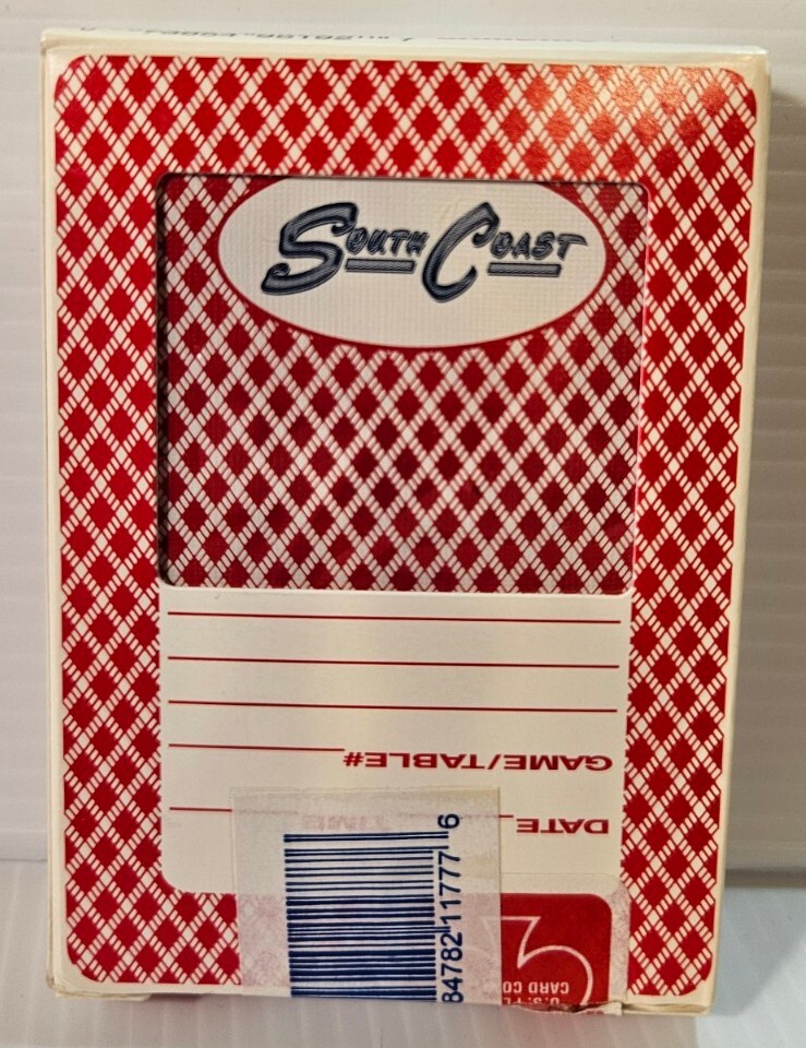 South Coast Casino Las Vegas Vintage Red Bee Sealed Deck Playing