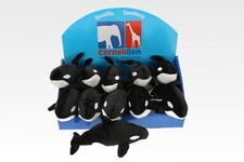 Kuscheltier Orca Wal Fisch Länge 22 cm schwarz Plüschtier 1017022