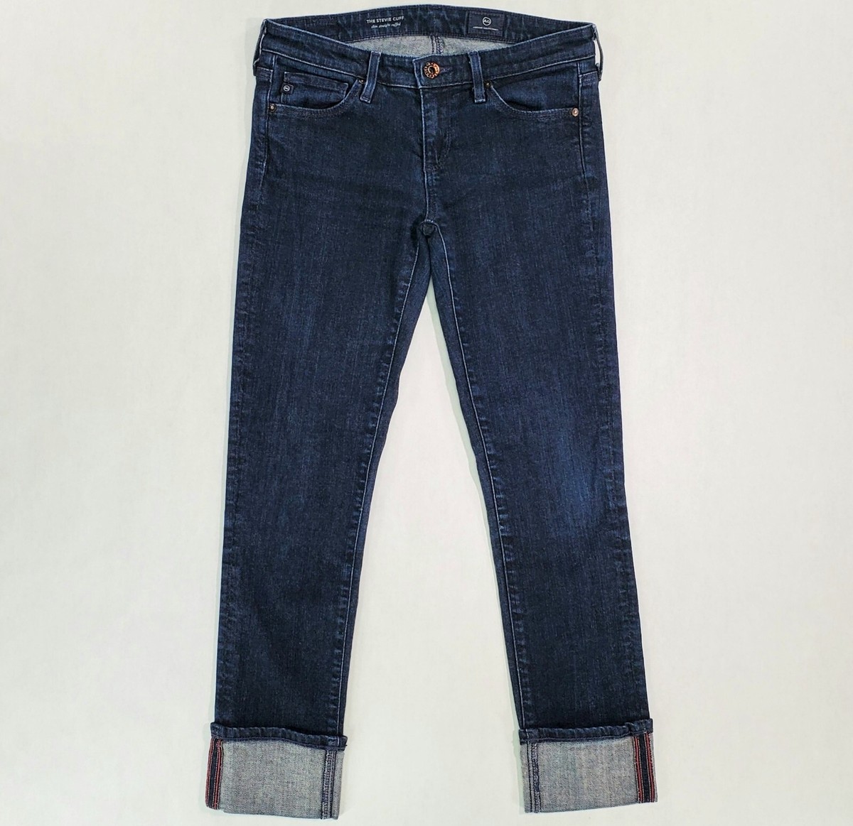 Jean AG ADRIANO GOLDSCHMIED Stevie - Vert Forest Slim - Taille 26 - Très Bon état