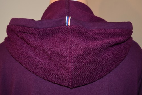 Champion Heritage Fischgrätmuster Reißverschluss Hoodie venezianisch lila QJ5361 Größe Plus 1X für Damen - Bild 8 von 10