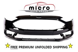 2017 2018 FUSION FRONT BUMPER COVER OEM PAINTED SHADOW BLACK HS7Z17D957APTM