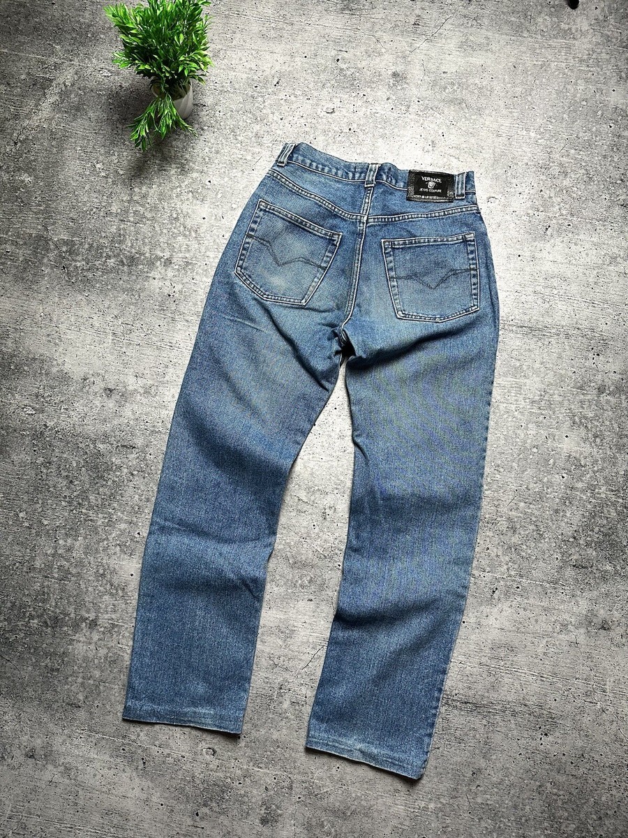 パンツ 90s vintage VERSACE JEANS COUTURE pants Vintage 90s Versace Jeans Couture Denim Classic Size M-L