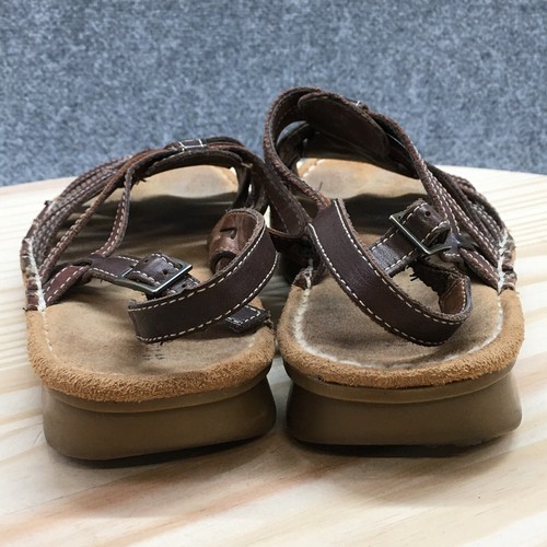 Sandalias Naturalizer para mujer 10 M Travis con tiras de cuero marrón informales - Imagen 10 de 18
