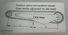 43311671A Adesivo Tensione Catena Forcellone Ducati 748 - 916 - 996 - 998