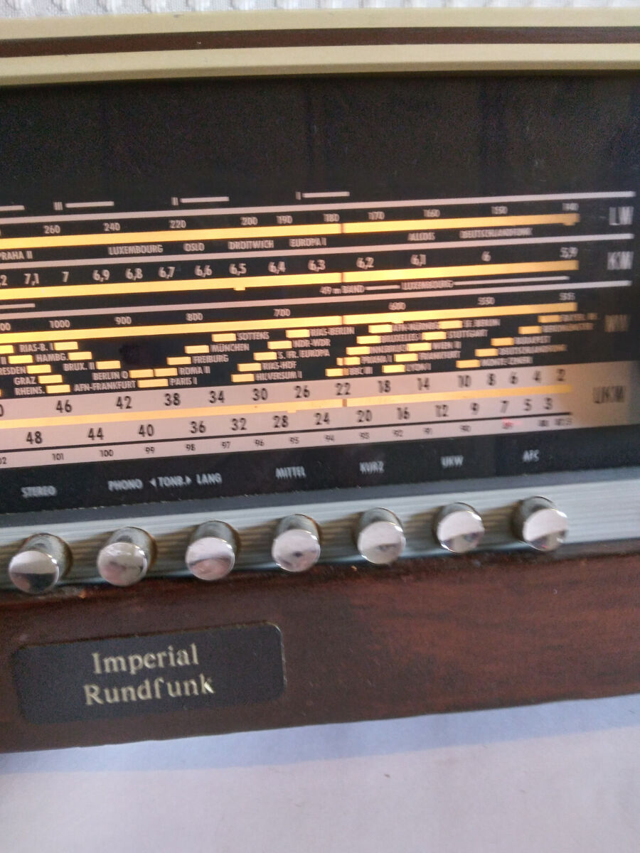 Rare Vintage Imperial Rundfunk German Stereo Tube Radio | eBay Rare Vintage Imperial Rundfunk German Stereo Tube Radio | eBay