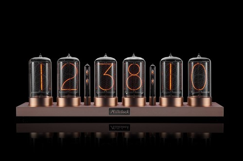 Nixie tube clock ZIN70 (z568m) assembled Gold aluminium case application setup - Picture 2 of 7