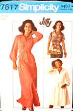 Simplicity 7617 Misses Blouse or Dress in 2 L...