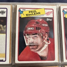 1988 Topps #38 Paul MacLean  Detroit Red Wings