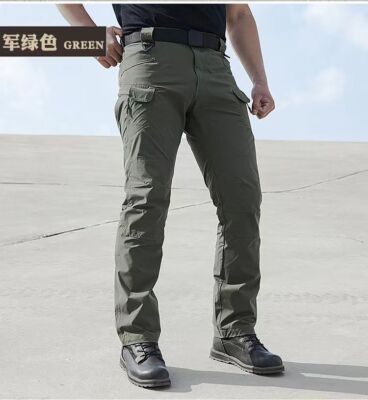 Mens Tactical Cargo Pants Work Pants Combat Outdoor Waterproof Hiking Trousers