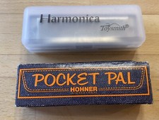 Vintage Pocket Pal Hohner Toysmith Harmonicas With Box