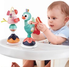 NEW IN BOX 2 PACK iPlay iLearn Baby Rattle Set infant High Chair Toys W/Suction