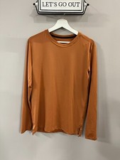 All In Motion Mens Long Sleeve Performance T-Shirt, Copper Size Small
