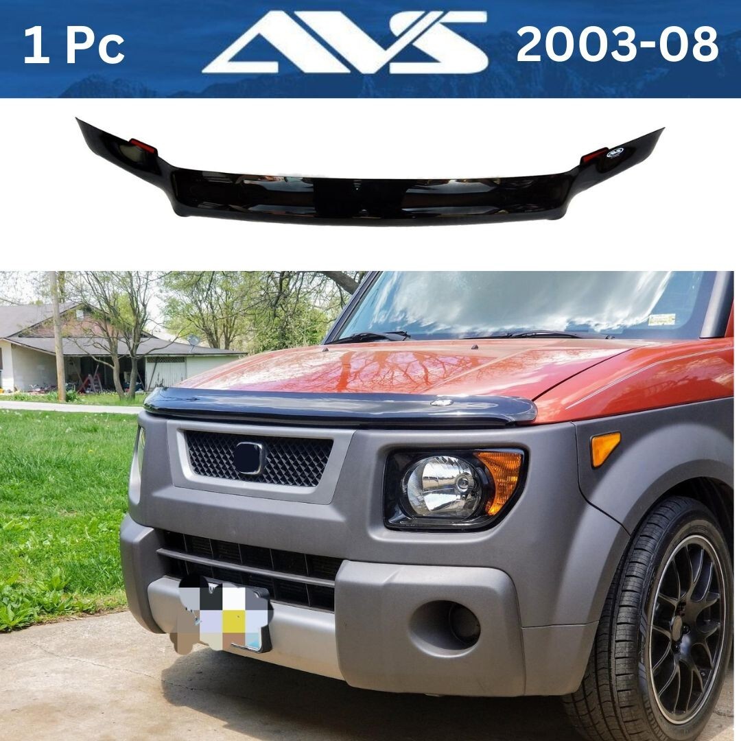 AVS Dark Smoke Bugflector II Hood Protector Shield For Honda Element 2003-2008