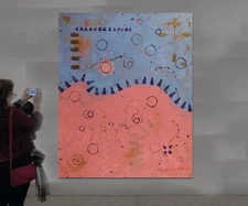 Mark Little original￼￼￼ Canvas painting￼ 72” X 60”Abstract,Modern,XL,5ftX6ft