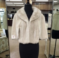 CLEARANCE Tourmaline Mink Fur Stole/Cape