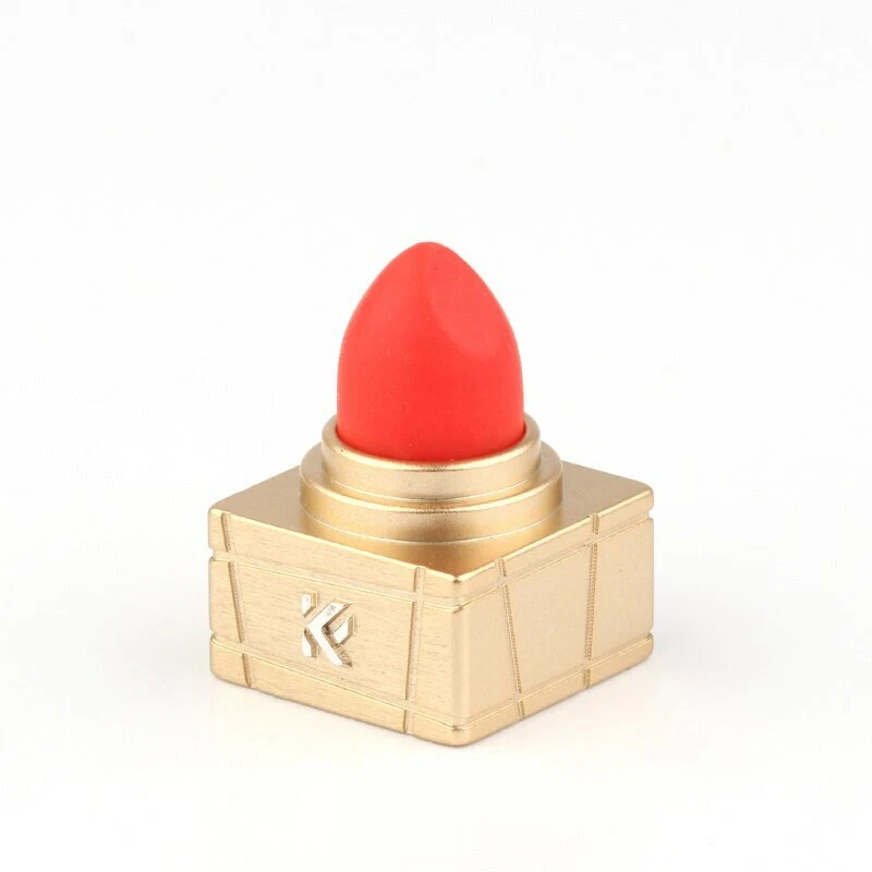 1 Piece Keyfirst Lipstick Keycap Silicone & Aluminum Alloy Personalized Key Cap - Image 2 of 4