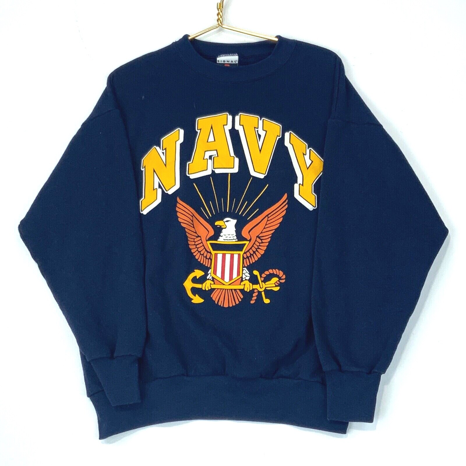 Navy Vintage Sweatshirt Crewneck Size 