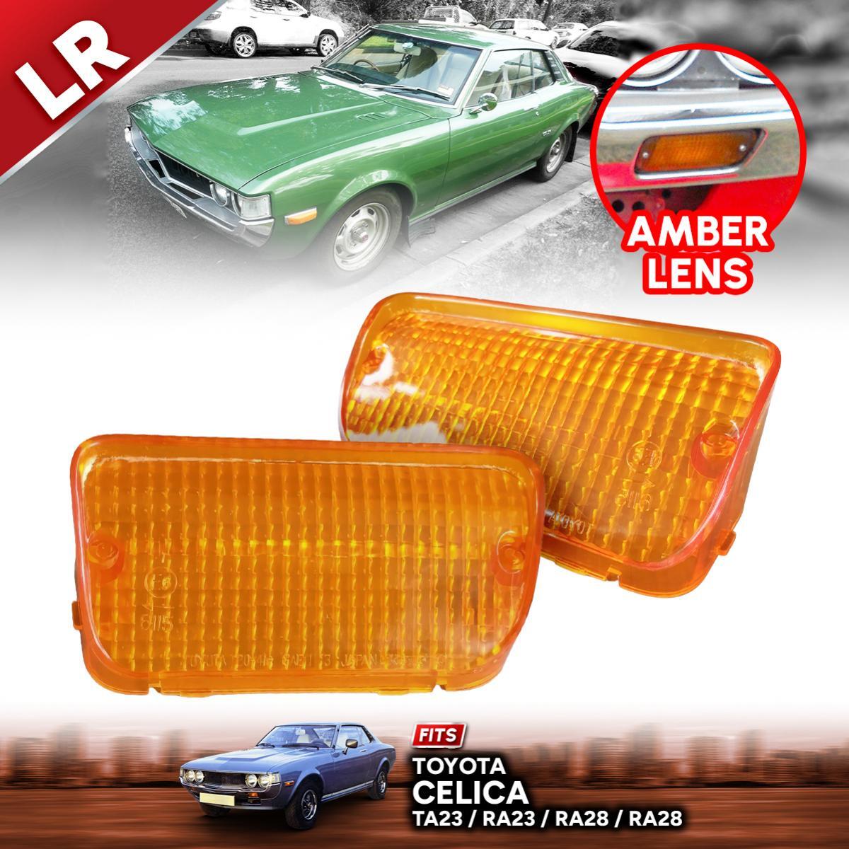 AMBER LEN FRONT BUMPER PARKING LIGHT FIT TOYOTA CELICA TA23